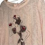 Disney 's by LC Lauren Conrad Women’s Size XL Pink Lace Hem Tie Back Tunic Top Photo 4