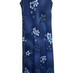 My Michelle Vintage 90’s / Y2K Hawaiian Floral Print Dress Blue Maxi Photo 0