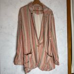 Free People simply stripe oversized blazer Photo 2