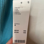 Urban Outfitters Dalton Collared Blue Halter Dress Ribbed, NWT Photo 3