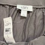 Loft Mini Skirt A-Line Gray Ruffle Photo 9