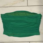 SheIn Green Strapless Top Photo 1