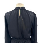 Tularosa Rein Top in Black Belted Long Sleeve Size Small Photo 7
