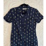 Abercrombie & Fitch  Navy Blue Pineapple Print Shirt Dres Photo 1
