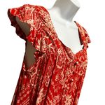 Angie Y2K Women Cropped Babydoll Top S Floral Beachy Cottagecore Boho Peasant Photo 4