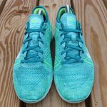 Nike Free TR 5.0 Flyknit Women's Sneaker Blue/Green/Yellow Sz 10 Photo 4