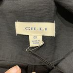 Gilli Size 0X Shorts High Rise Pleated Waist Tie Black Dress Pockets Women’s NEW Photo 2