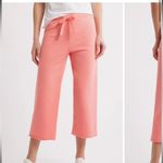 Frank & Eileen  Catherine Crop Wide Leg Sweatpants Hot Pink S Photo 1