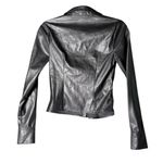 Bailey44 Bailey/44 Black snap Button Women's top ruched faux leather 0 Photo 1