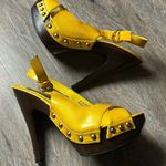 Yellow Slingback Heels by Shes Collection Size 5.5 Photo 14
