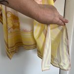 Jason Wu  Yellow Floral Tunic Top Kimono Chiffon Scarf Cami Cover Up, One Size Photo 6