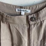 Reformation Mason Pant in Khaki Size 4 Photo 3