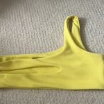 Yellow Cutout Bikini Top Size M Photo 1