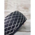 Vintage Bracelet Black & Silver Tone Criss Photo 4