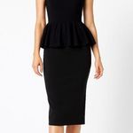 Jonathan Simkhai Sleeveless Knit Peplum Top Black S Photo 1