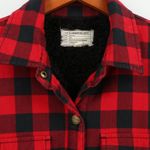 Current/Elliott  Buffallo Plaid Sherpa Lined Workman Shirt Jacket Shacket 1 S Photo 3