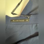 Black Halo  High Rise Elegant Dark Blue Maxi Skirt Size 8 Photo 13