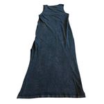 Beyond Yoga  Sleeveless Maxi Dress 100% Cotton Dark Grey Stretch Sz Small Women's Photo 6