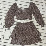 Altar'd State Floral Mini Skirt Set Photo 0