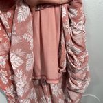 Entro Boutique Peach Tropical Floral Maxi Length Tank Top Dress XL Resortwear Photo 3