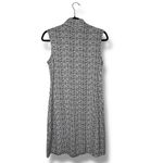 Ibkül Women's Sleeveless Mock Neck Golf Dress Black‎ White Geometric S Black Photo 5