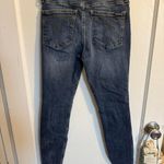 Calvin Klein Jeans Mid Rise Skinny Distressed Raw Hem Dark Wash Women's 25x28 Photo 4