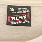 Fruit of the Loom Vintage 90s "Peaches" Graphic Tee White XL Single Stitch Photo 2