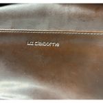 Liz Claiborne  Women Brown Leather Shoulder Crossbody Bag Purse Small Flap Casual Photo 1