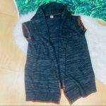 Twentyone gray and orange warm , cozy , fall & winter perfect vest / sweater L Gray Size L Photo 9
