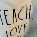 Rae Dunn Large Canvas Tote Bag (Beige/Black) Teacher.Love.Inspire Photo 5