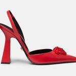 Versace NEW La Medusa Slingback Pumps/Heels in Red, Size 36.5 New in Box $1250 Photo 0