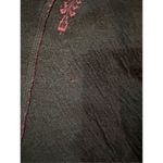 Free People Red Pink Brown Damask Cardigan Sweater Sz M wool blend rare find Photo 9