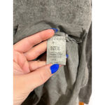 Tempo Paris Lace Trim V-Neck Knit Sweater Top Gray Long Sleeve Size XL Photo 3