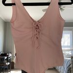 PacSun Pink Tie Bodysuit Photo 0