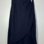 LPA  Revolve Navy Blue Leopard Print Embellished Wrap Skirt Size XS Photo 0