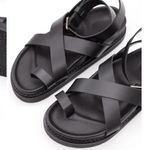 NWT Liberte Leather Bronte Black Strappy Sandals. Size 6 Photo 7