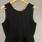 Madewell Dress NWT Fit and Flare Black Pintuck Detail Skirt Sleeveless 12 Crepe Photo 5