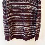Calvin Klein Women’s Marled Maroon Knit Vintage Sweater Cotton Blend Large Photo 7