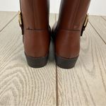 Karen Scott Deliee2 Tall Riding Boots 8M Cognac Brown Faux Leather $80 Photo 4