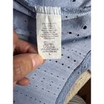 Altar'd State Women's Blue Eyelet Peplum Blouse Size L Long Sleeve Photo 5