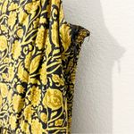 Nicholas Adele Dress Floral Golden Ruffle Tiered Size US 2 Gold Photo 3