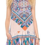 Lovers + Friends I heart babydoll blush scarf mini dress with pockets size large Photo 0