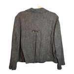 J. Jill Blazer Women's Size XL Linen Blend Office Business Black White Photo 1