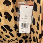 kim rogers NWT Kim Roger’s Long Sleeve Leopard Print Button Down Shirt Tan Black Size XL Photo 6