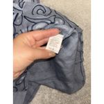 Lina Tomei Linen Cap Sleeve Embroidered Blue Dress Small Pockets‎ Photo 11