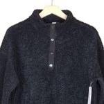 MARIKA Womens Tyra Faux Teddy Fur Pullover Size Large NEW Black Photo 3