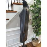 Swoon Boutique Swoon Women's Solid Black Polyester Scoop Neck Long Sleeve Knee Length Dress M Photo 5