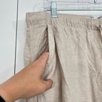 Hollister  XL Beige Adjustable Rise Linen Wide Leg Drawstring Pants Photo 2
