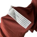 Abercrombie & Fitch v-neck ribbed slit tank dress in a reddish rust paprika Photo 4