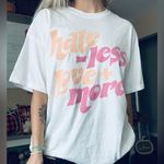 Love Tribe  Hate Less & Love More Retro Bohemian Oversized T Shirt Photo 0